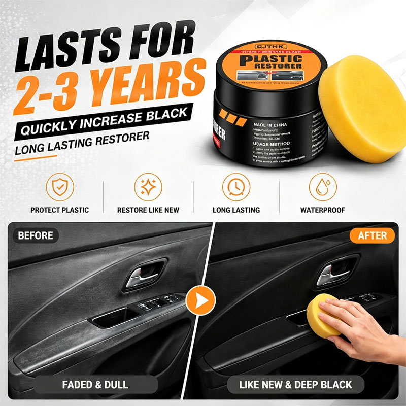 Leather Cleaner Interior - Car Plastic Restorer Back To Black