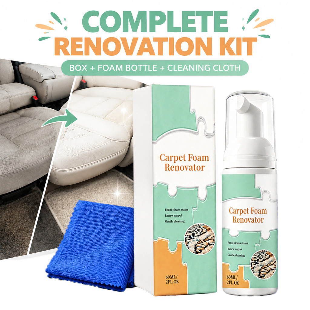 Carpet Foam Stain Remover Wate - Seat Cleaner Fabric recension och pris