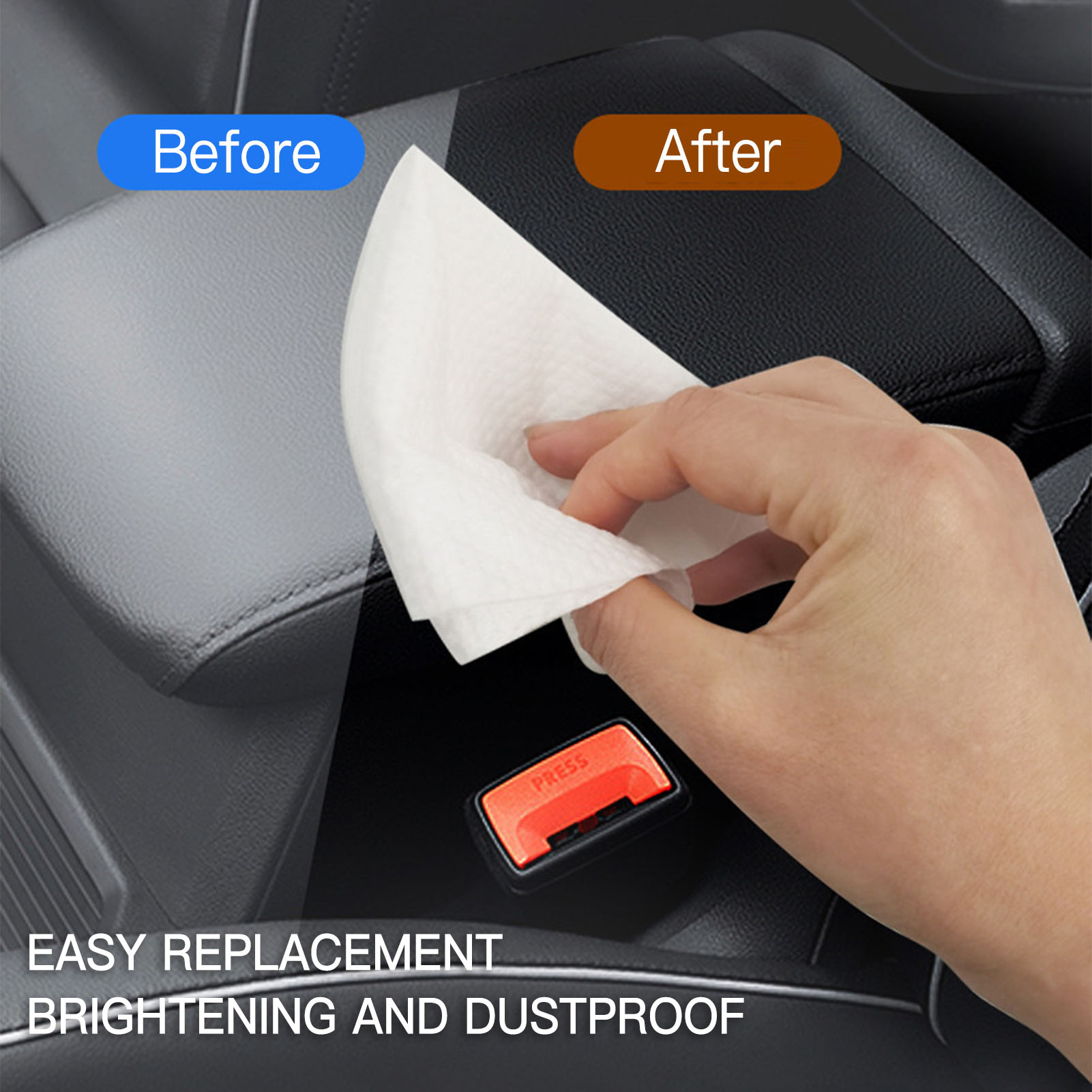 80pcs/bag Car Interior Cleanin - Leather Cleaner Interior recension och pris