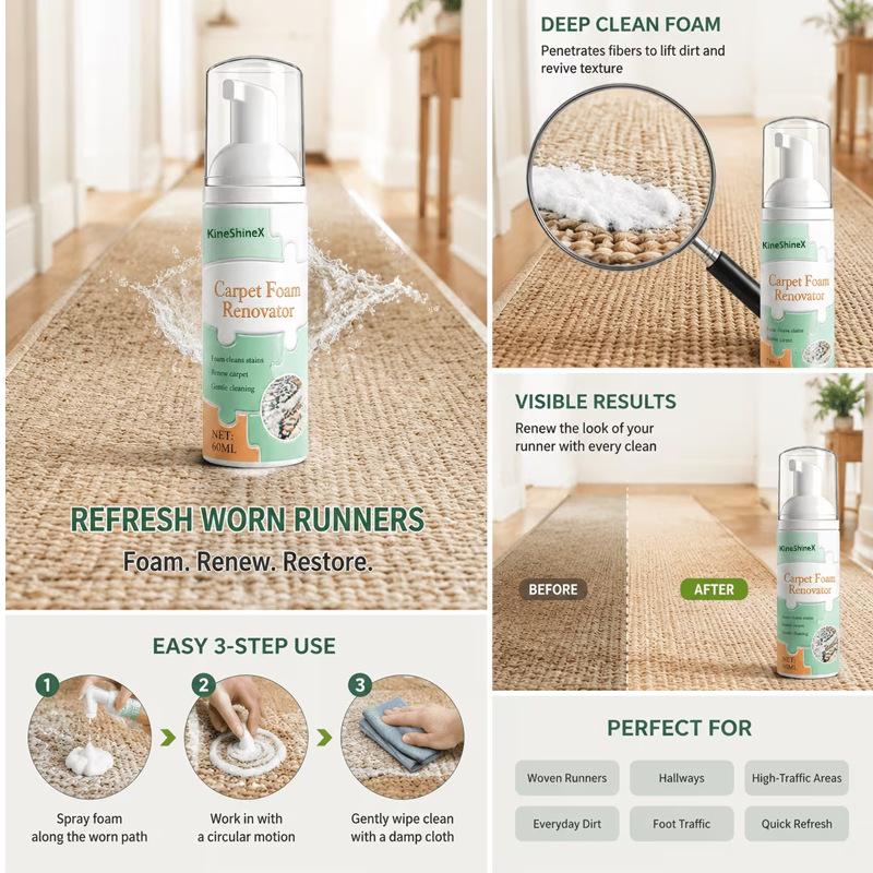 Carpet Foam Stain Remover Wate - Seat Cleaner Fabric recension och pris